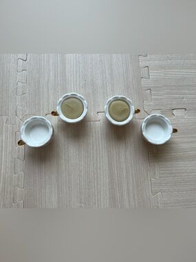 Kate Aspen teacup tea candle holders set of 4